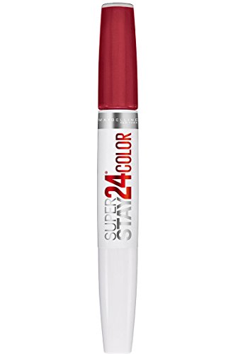 Maybelline Super Stay 24, Labial Líquido de 2 Pasos, Color Rojo Intensamente Pigmentado y Duradero con Bálsamo Hidratante, Keep Up The Flame, 1 Unidad - imagen 1