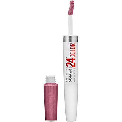 Maybelline Super Stay 24, Labial Líquido de 2 Pasos, Color Intenso y Duradero con Bálsamo Hidratante, Perpetual Plum, Púrpura, 1 Unidad - imagen 3