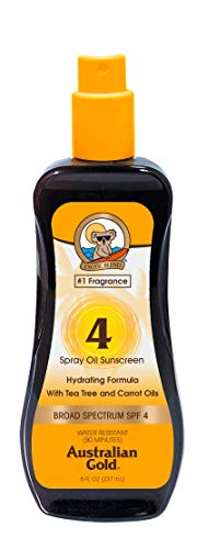 Australian Gold Aceite en Spray Protector Solar SPF 4, 8 Onzas | Fórmula de Aceite de Zanahoria | Amplio Espectro | Resistente al Agua - imagen 1
