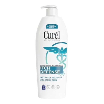 Loción Corporal Calmante Curel Itch Defense, Hidratante para Piel Seca y Picazón, con Complejo Avanzado de Ceramidas, Pro-Vitamina B5 y Manteca de - imagen 1