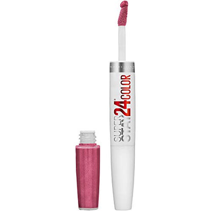 Maybelline Super Stay 24, Labial Líquido de 2 Pasos, Color Altamente Pigmentado y Duradero con Bálsamo Hidratante, Blush On, Rosa, 1 Unidad - imagen 4