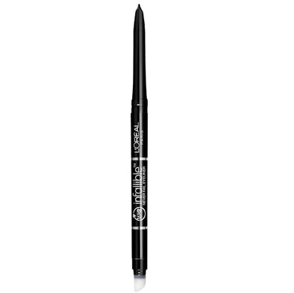 Lápiz de Ojos Mecánico L'Oreal Paris Makeup Infallible Never Fail con Sacapuntas Integrado, Negro Carbón, 0.008 oz. - imagen 3