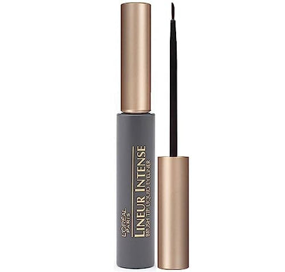 L'Oreal Paris Makeup Delineador Líquido Intenso con Pincel, Negro, 0.24 fl oz. - imagen 2