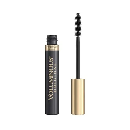 Máscara Voluminizadora Original L’Oreal Paris, Fórmula para Aumentar Volumen y Longitud, Resistente al Agua, Marrón Negro, 0.26 Fl Oz, 1 Unidad - imagen 1