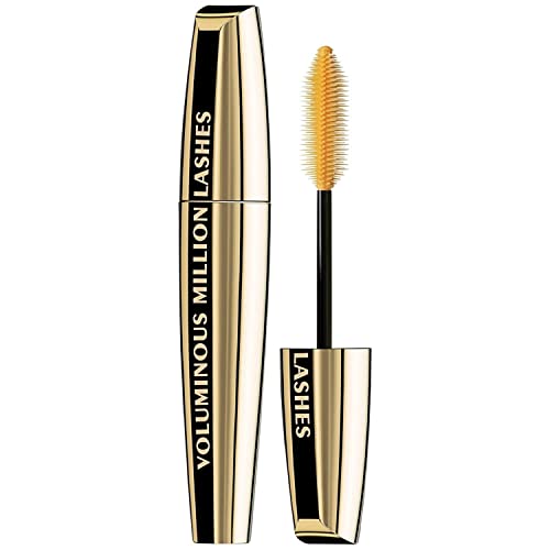 Máscara L’Oreal Paris Makeup Voluminous Million Lashes, Infusión de Colágeno, Cepillo Amplificador, Lavable, Negro Intenso, 0.3 Fl Oz, 1 Unidad - imagen 4