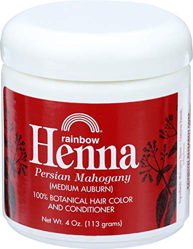 Colorante y Acondicionador para Cabello Henna Rainbow Research, Caoba Persa, Castaño Medio, 4 Onzas - imagen 3