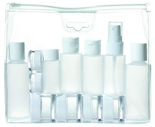 Conair Set de Botellas de Viaje Aprobadas por la TSA, 13 Piezas, Botellas de Tamaño de Viaje por Travel Smart - imagen 1