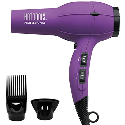 Secador Turbo Iónico Hot Tools Pro Artist 1875W | Alisado Suave y Sin Frizz (Púrpura) - imagen 1