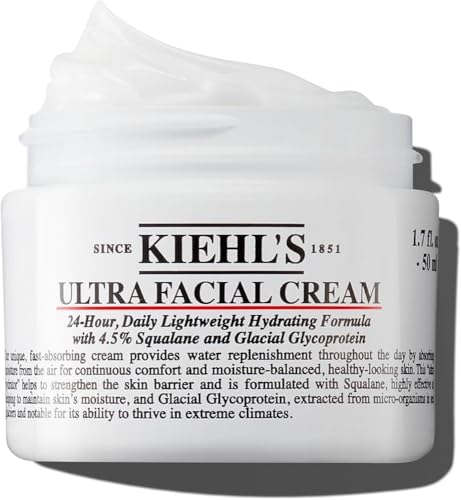 Crema Ultra Facial Kiehl's con 4.5% de Escualano para Fortalecer la Barrera Hidratante de la Piel, Hidratación Duradera, Rápida Absorción, Apta para - imagen 3