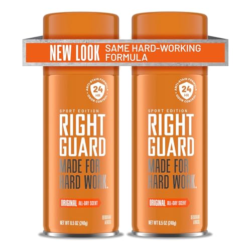 Desodorante en Spray Right Guard Sport Original para Hombre - Sin Aluminio, Protección contra Olores por 24 Horas, Anti-Manchas, 8.5 oz (Paquete de 2) - imagen 4