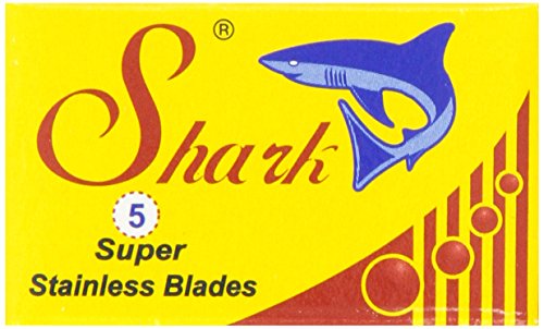 Cuchillas de Afeitar de Doble Filo Shark, Acero Inoxidable, 5 Cuentos (Paquete de 20) - imagen 1