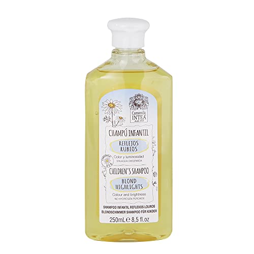 Champú Intea Camomila para Niños con Reflejos Rubios – 8.5Oz Aclarante de Cabello de Manzanilla – Champú Natural sin Silicona ni Parabenos para Niños - imagen 1