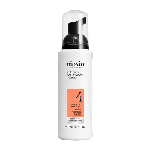 Nioxin Sistema 4 Tratamiento para el Cuero Cabelludo y el Cabello | Suero para Cabello Teñido o Dañado con Adelgazamiento Progresivo | 6.8 Fl oz. - imagen 4