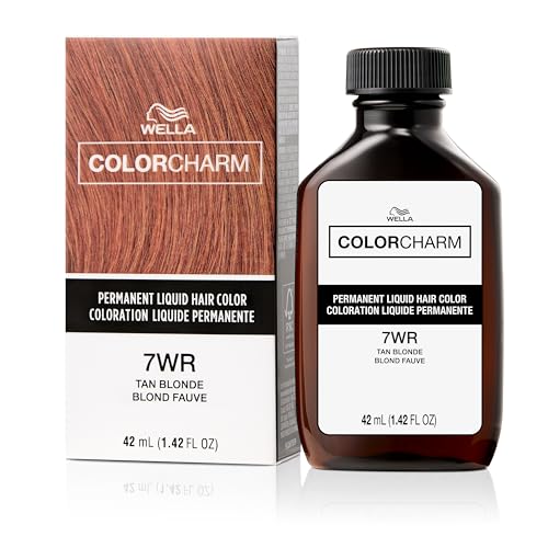 COLORCHARM Coloración Permanente Líquida para el Cabello | 7WR Rubio Tan | Cobertura de hasta 100% de Canas | 1.42 Fl Oz - imagen 1
