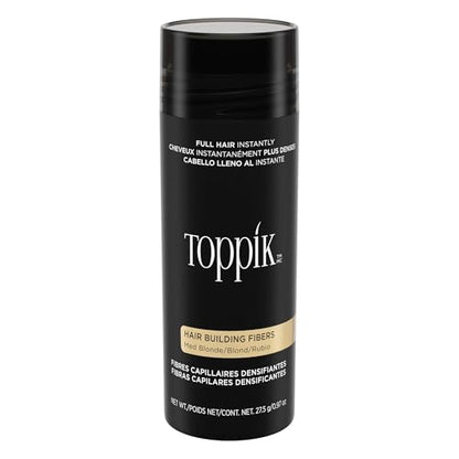 Fibra Capilar Toppik, Rubio Medio, 27.5g, Relleno para Cabello Fino o Ralo, Lucir Más Grueso y Abundante, 9 Tonos para Hombres y Mujeres, Fórmula de - imagen 2