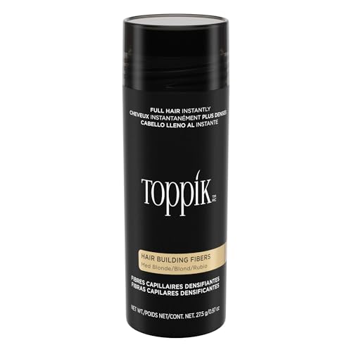 Fibra Capilar Toppik, Rubio Medio, 27.5g, Relleno para Cabello Fino o Ralo, Lucir Más Grueso y Abundante, 9 Tonos para Hombres y Mujeres, Fórmula de - imagen 4