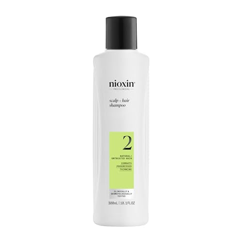 Sistema de Engrosamiento del Cuero Cabelludo y Cabello NIOXIN 2 Champú | Para Cabello Natural o No Tratado con Adelgazamiento Progresivo | Con - imagen 1