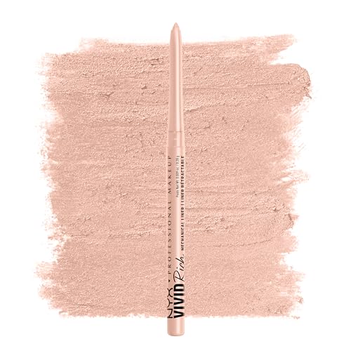 Lápiz de Ojos Mecánico NYX PROFESSIONAL MAKEUP, Delineador Retráctil Cremoso - Quartz Queen, Lápiz de Ojos Blanco - imagen 1
