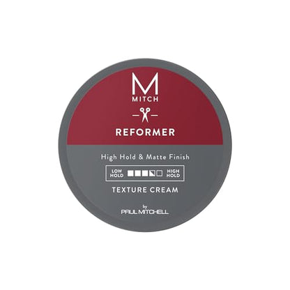 Crema de Textura MITCH de Paul Mitchell para Hombres, Fijación Fuerte, Acabado Mate, Para Todo Tipo de Cabello, Especialmente Fino a Medio, 3 oz. - imagen 1