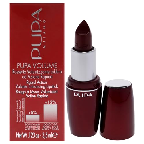 Pupa Milano Volume - Labiales Crema Hidratantes y Voluminizadores - Color Duradero Todo el Día - 402 Rouge Noir - 0.123 Oz - imagen 4