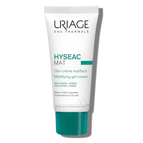 Gel-Crema Matificante Uriage Hyseac Mat, r e Hidratante, Reduce Brillo, Absorbe Sebo, Cierra Poros, Base Ideal para Maquillaje, Crema Ligera - imagen 1
