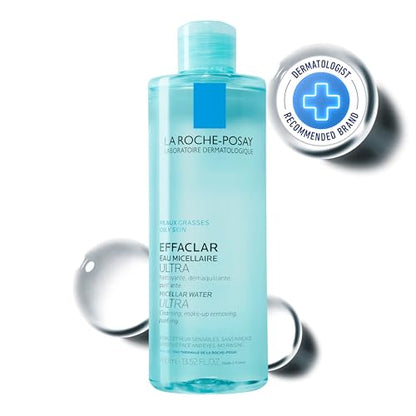Agua Micelar Limpiadora Effaclar de La Roche-Posay para Piel Grasa, Desmaquillante Sin Aceite, Seguro para Piel Sensible con Agua Termal - imagen 2