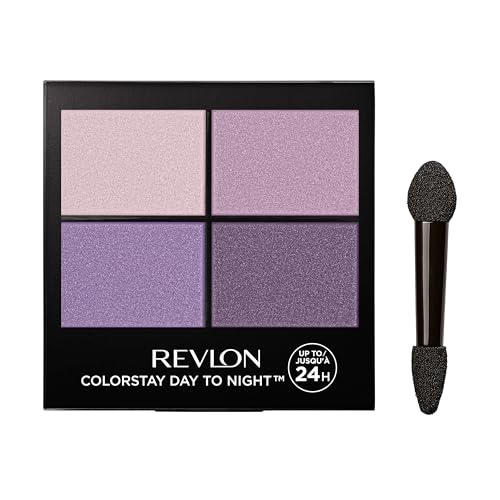 Revlon ColorStay Cuarteto de Sombras para Ojos Day to Night, Paleta de Sombras de Larga Duración, 530 Seductive, 0.16 Oz - imagen 3