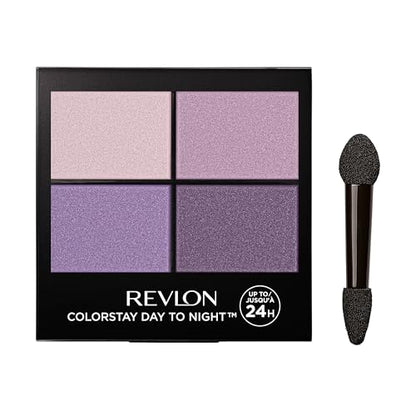Revlon ColorStay Cuarteto de Sombras para Ojos Day to Night, Paleta de Sombras de Larga Duración, 530 Seductive, 0.16 Oz - imagen 2