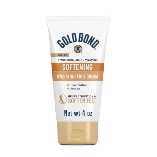 Crema para pies suavizante Gold Bond, 4 oz., loción para pies con manteca de karité para suavizar pies ásperos y secos - imagen 2