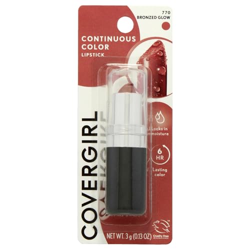 Labial Covergirl Continuous Color, 770 Bronzed Glow, 0.13 Oz (El empaque puede variar) - imagen 3