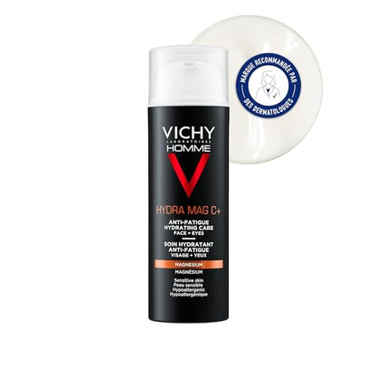 Hidratante Facial Vichy Homme Hydra Mag C+ para Hombres con Vitamina C Pura, Ilumina e Hidrata Piel Sensible, 1.69 Fl Oz - imagen 2