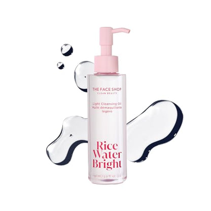 The Face Shop Aceite Limpiador Facial Brillante de Agua de Arroz, Desmaquillante Diario, Limpiador Vegano de Pores, 150ml - imagen 4