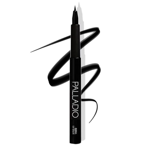 Eyeliner de Punta Fina Palladio, Tinta Ultra Precisa, Secado Rápido, Resistente al Agua, Color Negro Intenso, Larga Duración, Aplicación Sin Desorden - imagen 3