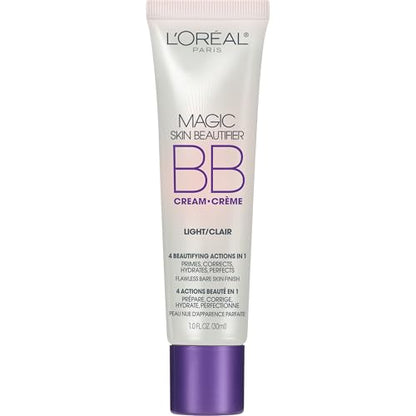 Crema BB L'Oréal Paris Makeup Magic Skin Beautifier Hidratante Tinte, Ligera, 1 fl oz, 1 Cuenta - imagen 3