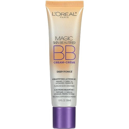 Crema BB Maquillaje L'Oreal Paris Magic Skin Beautifier Hidratante Tinte, Profundo, 1 fl oz, 1 Unidad - imagen 3