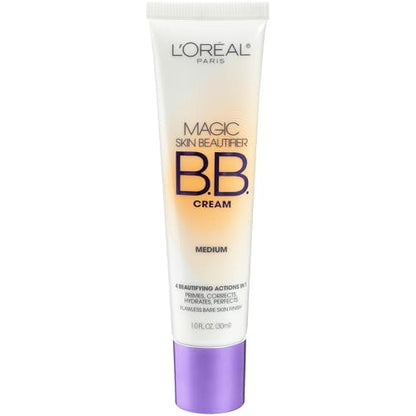 Crema BB L'Oréal Paris Makeup Magic Skin Beautifier Hidratante Tinte, Mediana, 1 fl oz, 1 Contenido - imagen 2