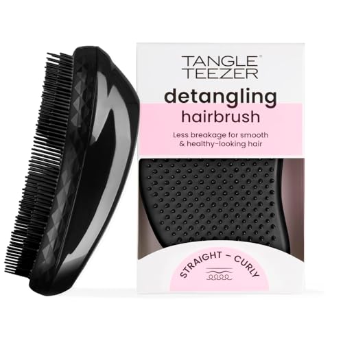 Cepillo Desenredante Tangle Teezer Original, Cepillo para Cabello Seco y Húmedo para Todos los Tipos de Cabello, Negro Panther - imagen 1