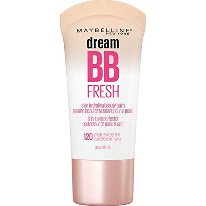 Crema BB Hidratante Maybelline Dream Fresh Skin, 8 en 1, Bálsamo de Belleza con SPF 30, Cobertura Ligera, Sin Aceite, Tono Medio, 1 Fl Oz - imagen 2