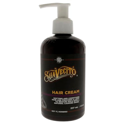 Crema para el Cabello Suavecito con Dosificador, Brillo Medio y Fijación Ligera Todo el Día (8 oz) - imagen 1