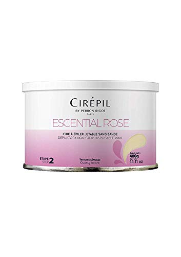 Cirepil Escential Rose Cera Dura 400g - Cera Crema Sin Tiras para Áreas Sensibles - Efectiva en Vello Corto y Afeitado - Recarga Profesional para - imagen 3