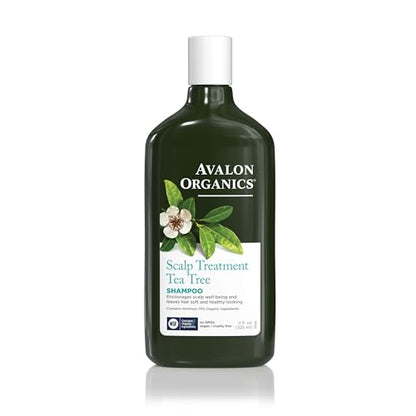 Champú Tratamiento para el Cuero Cabelludo Avalon Organics con Árbol de Té, Fomenta el Bienestar del Cuero Cabelludo y Deja el Cabello Suave, 11 - imagen 2