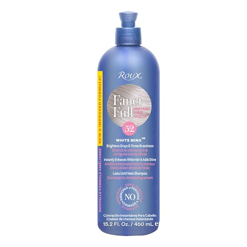 Roux Fanci-Full Enjuague de Color para Cabello Instantáneo, 52 White Minx, Tono Temporal, Disimula Canas, 15.2 Oz - imagen 4