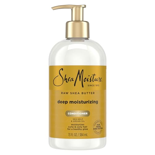 Acondicionador Shea Moisture para Cabello Rizado con Manteca de Karité Cruda, Acondicionador Hidratante Profundo Restaurador 13 Oz - imagen 4
