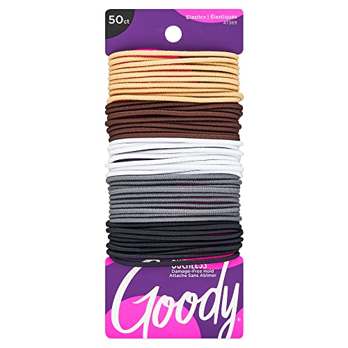 Goody Ouchless Gomas de Pelo Trenzadas, 2 Milímetros, Paquete de 50 Unidades - imagen 2