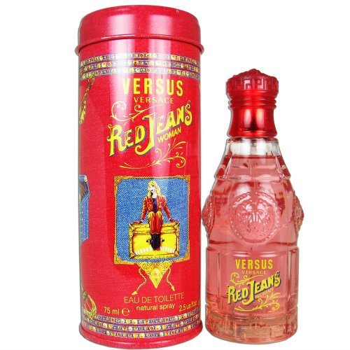 Versace Red Jeans Eau De Toilette Spray para Mujeres, 2.5 onzas - imagen 1