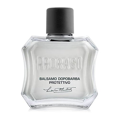 Bálsamo After Shave Proraso - Aloe Vera y Vitamina E - Crema Protectora para Piel Seca y Barba - Afeitado Italiano para Hombres - 3.4oz - imagen 4