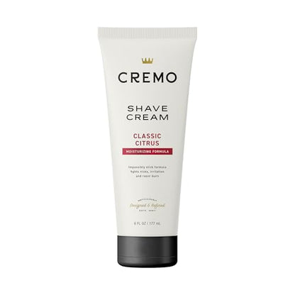 Crema de Afeitar Original Cremo, Crema de Afeitar Ultra Deslizante para Hombres, Combate Cortes y Quemaduras de Afeitar, 6 Fl Oz - imagen 1