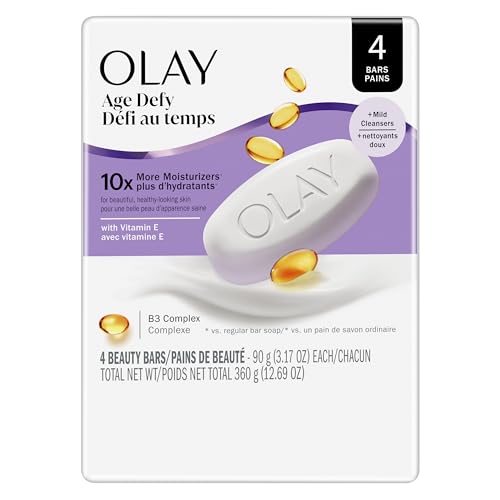 Jabón de Belleza Olay, Antienvejecimiento, 10x Más Hidratantes, Suave y Gentil con la Piel, Complejo de Vitamina E y B3, Para Todo Tipo de Piel, - imagen 2