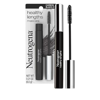 Máscara Neutrogena Healthy Lengths - Fórmula alargadora con Vitamina E y Aceite de Oliva, Carbon Black 0.21 oz, sin grumos ni manchas - imagen 3