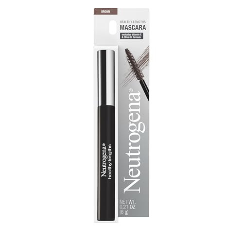Máscara Neutrogena Healthy Lengths para Pestañas Más Fuertes y Largas, Sin Grumos, Resistente al Agua, con Aceite de Oliva y Vitamina E, Color Marrón - imagen 2